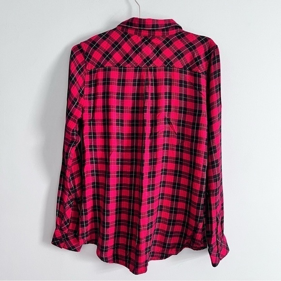 Rails Hunter Check Plaid Super Soft Button Up Red & Black Shirt S - Picture 10 of 13